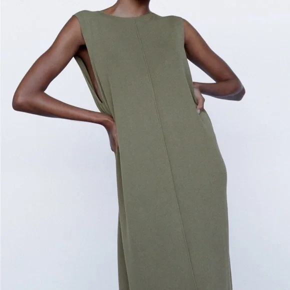 Zara | Dresses | Zara New Knit Maxi Sleeveless Dress | Poshmark